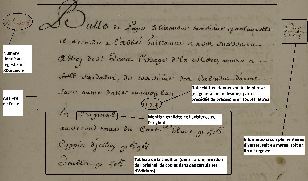 Inventaire général, tome 1 (LL1189), page 436, extrait, notice 408. Cliquer pour voir l’image de la page entière